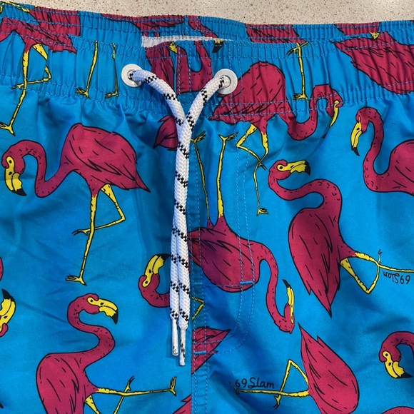 New Maamgic Flamingo Swimtrunks with 3 pockets size L - Picture 2 of 11